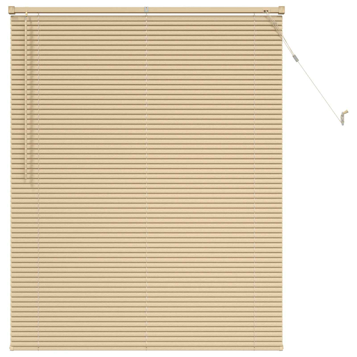 Vidaxl venetiaanse blind lichtbruin met patroon 150 x 110 cm pvc
