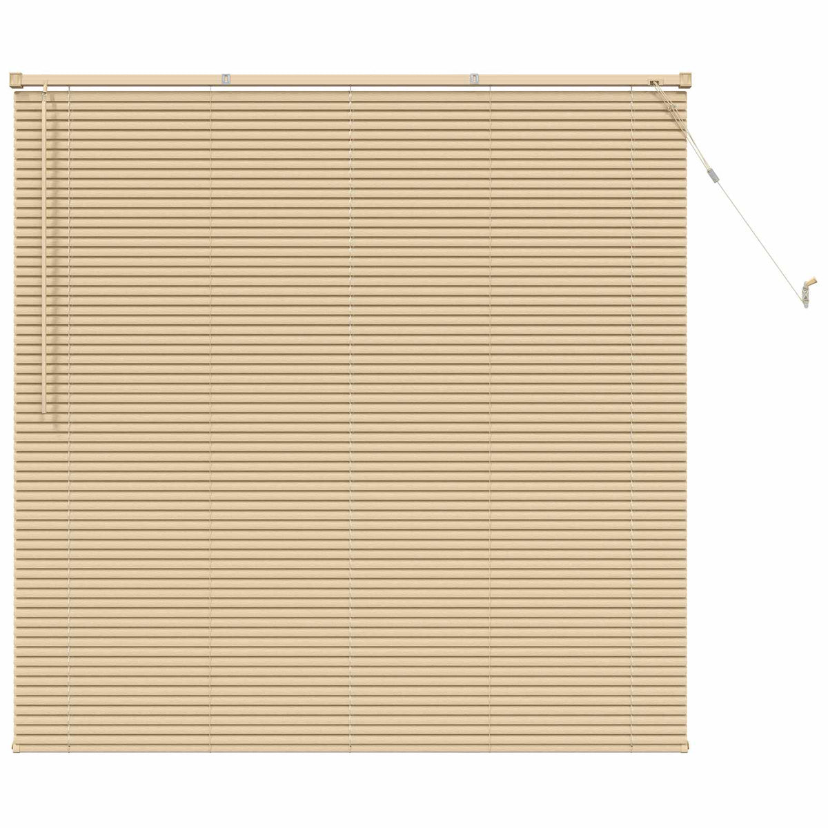 Vidaxl venetiaanse blind lichtbruin met patroon 150 x 140 cm pvc