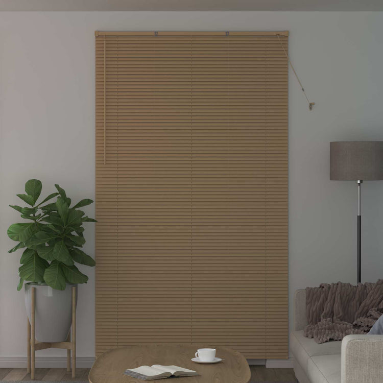 Vidaxl venetiaanse jaloezie lichtbruin met patroon 213 x 150 cm 25 mm
