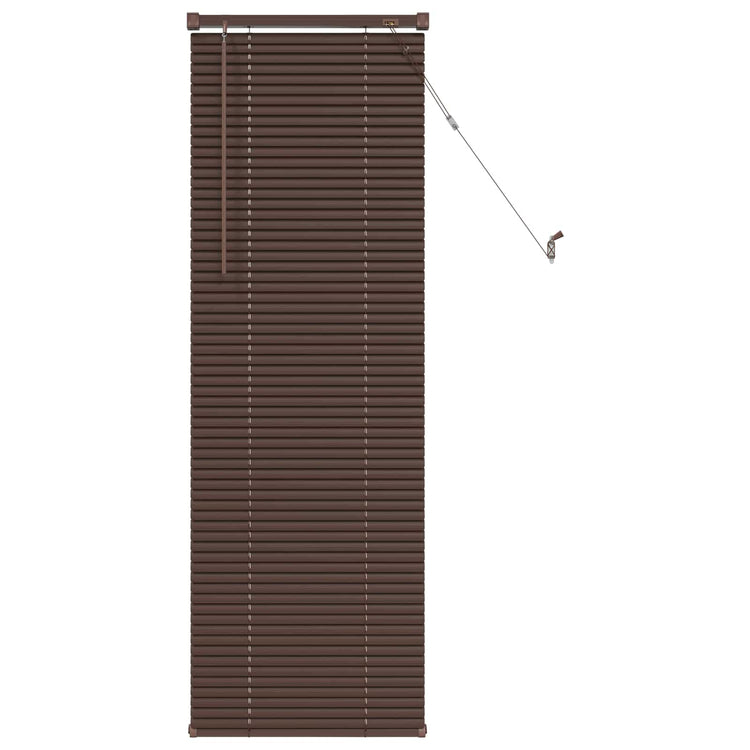 Vidaxl venetiaanse jaloezie donkerbruin met patroon 150 x 60 cm 25 mm