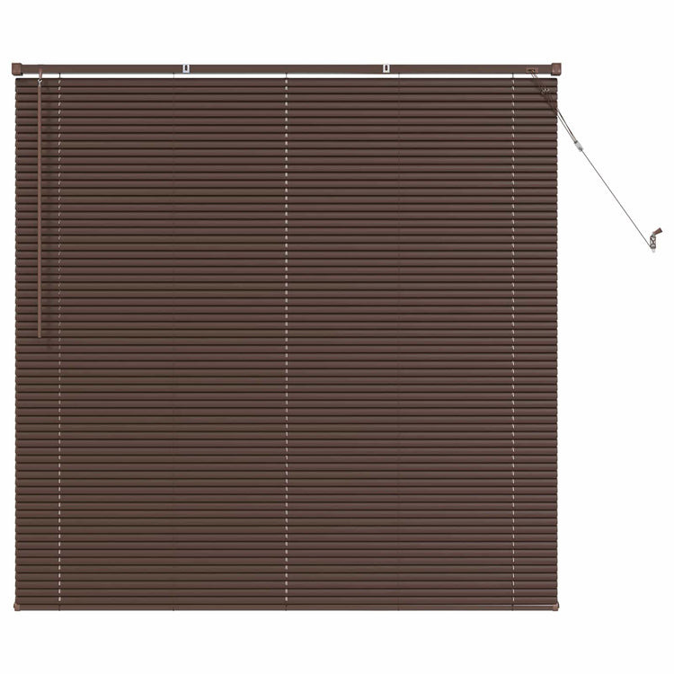 Vidaxl venetiaanse jaloezie donkerbruin met patroon 150 x 130 cm 25 mm