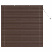 Vidaxl venetiaanse jaloezie donkerbruin 160 x 150 cm 25 mm pvc - afbeelding 2