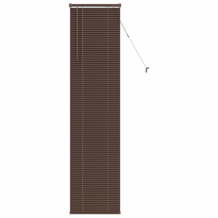 Vidaxl venetiaanse jaloezie donkerbruin met patroon 213 x 60 cm 25 mm