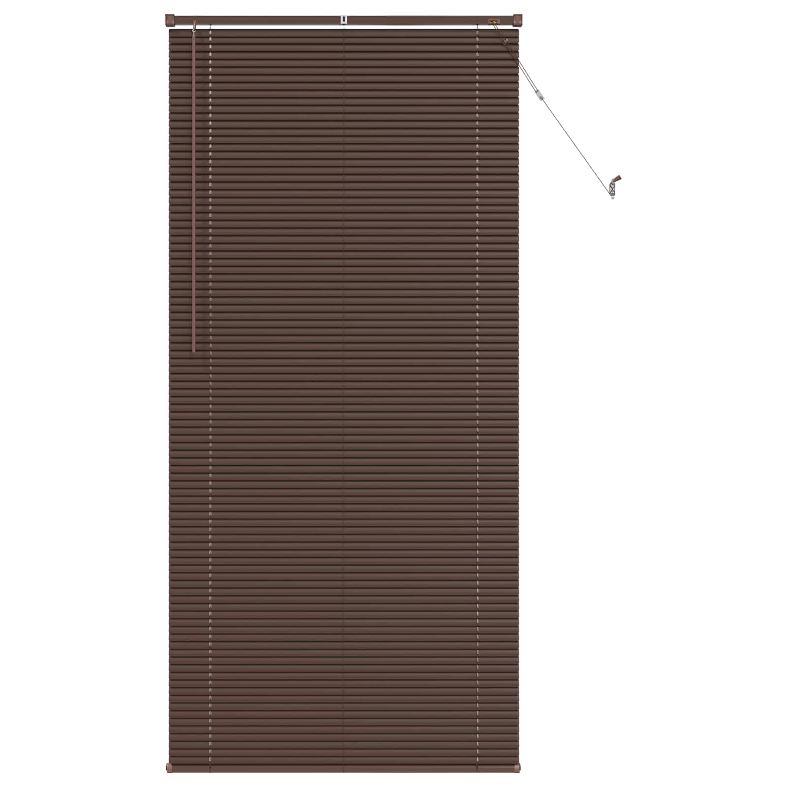 Vidaxl venetiaanse blind donkerbruin met patroon 213 x 90 cm pvc