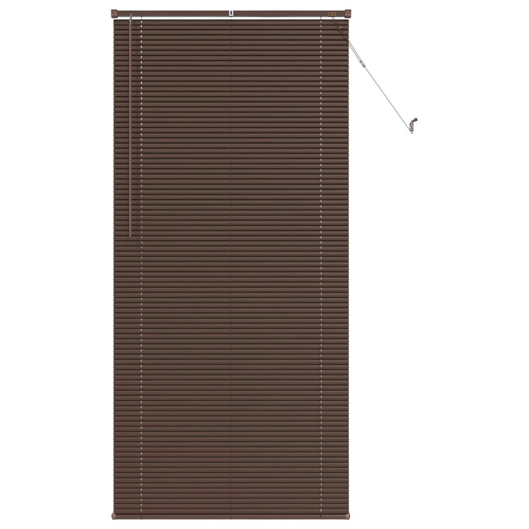Vidaxl venetiaanse jaloezie donkerbruin met patroon 213 x 100 cm 25 mm