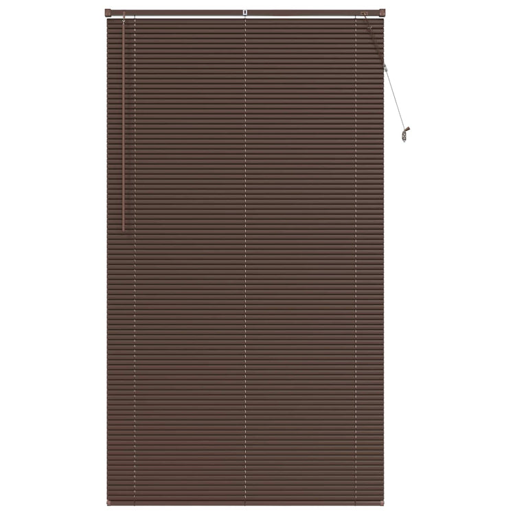Vidaxl venetiaanse jaloezie donkerbruin met patroon 213 x 120 cm 25 mm