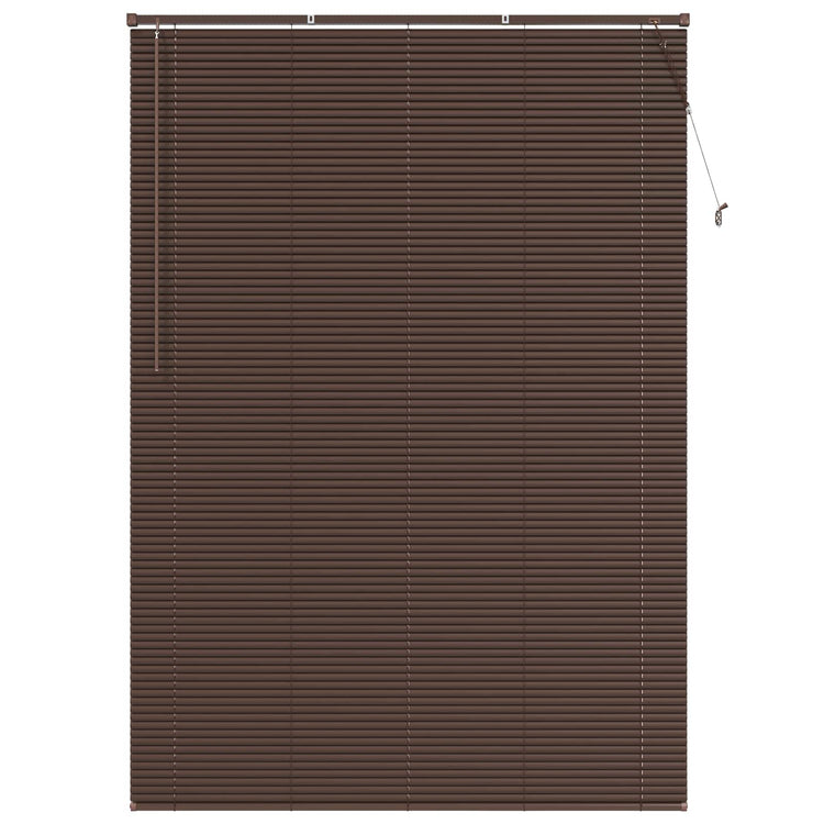 Vidaxl venetiaanse jaloezie donkerbruin met patroon 213 x 140 cm 25 mm