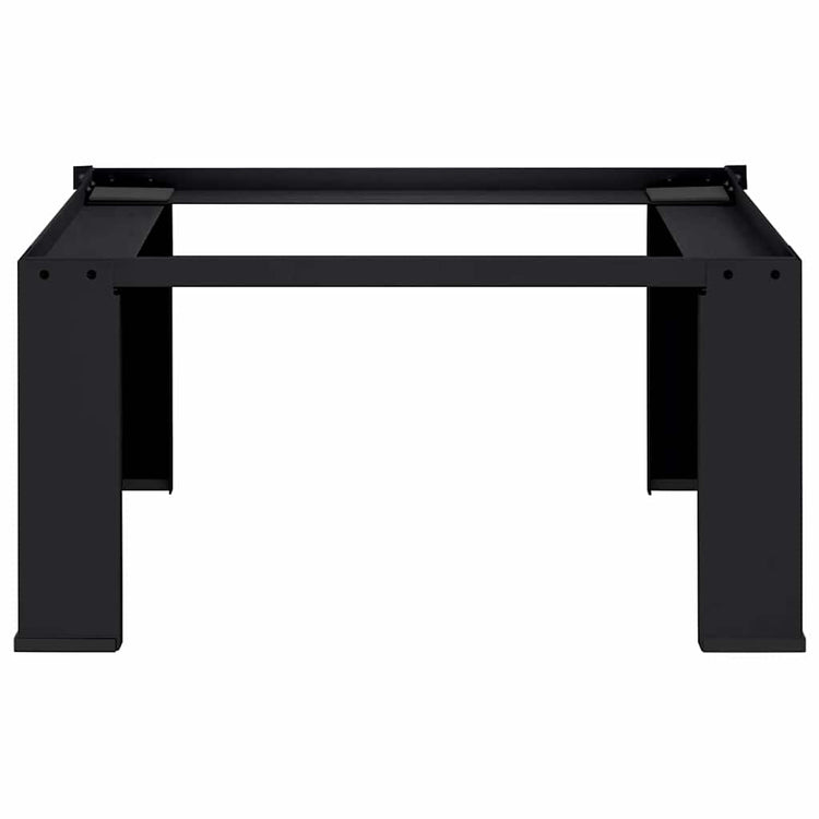 Vidaxl wasmachineverhoger zwart 64 x 55 x 32,5 cm staal