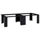 Vidaxl wasmachineverhoger 2 st zwart 127 x 54,5 x 32,5 cm staal