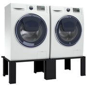 Vidaxl wasmachineverhoger 2 st zwart 127 x 54,5 x 32,5 cm staal - afbeelding 2