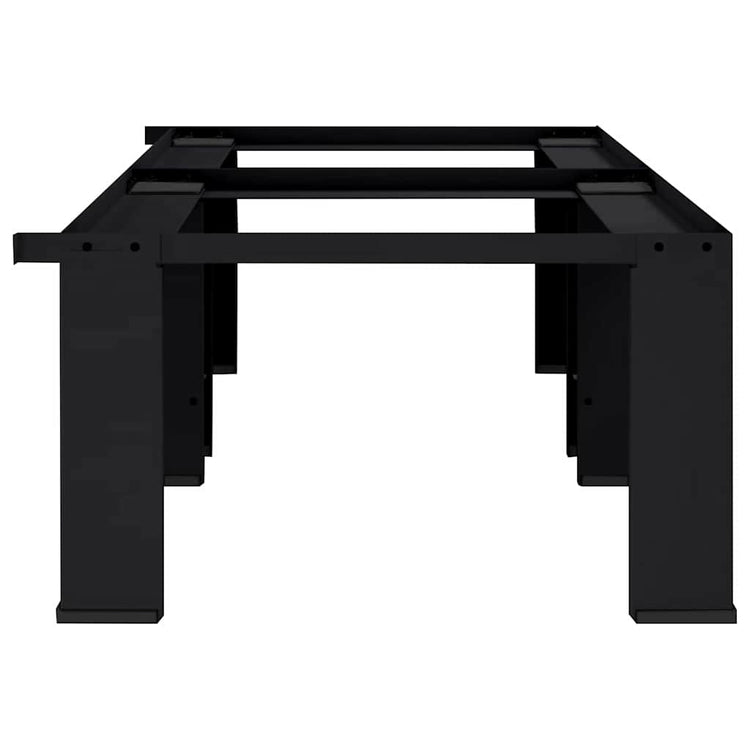 Vidaxl wasmachineverhoger 2 st zwart 127 x 54,5 x 32,5 cm staal