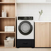 Vidaxl wasmachine pedestal zwart 64 x 55 x 32,5 cm staal