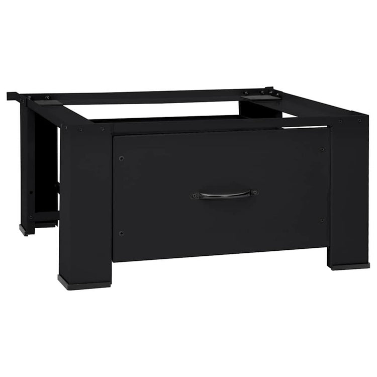 Vidaxl wasmachineverhoger zwart 64 x 55 x 32,5 cm staal