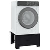 Vidaxl wasmachine pedestal zwart 64 x 55 x 32,5 cm staal