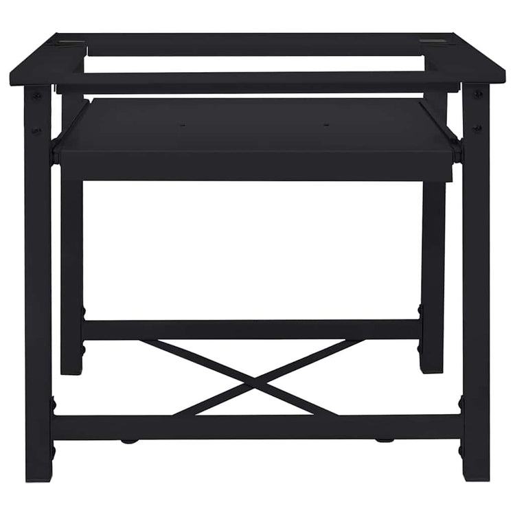 Vidaxl wasmachineverhoger zwart 60 x 56 x 52 cm staal