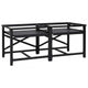 Vidaxl wasmachineverhoger 2 st zwart 120 x 56 x 52 cm staal