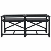 Vidaxl wasmachineverhoger 2 st zwart 120 x 56 x 52 cm staal - afbeelding 2