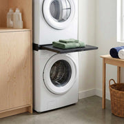 Vidaxl wasmachine tussenplank zwart 60 x 60 x 8 cm staal - afbeelding 1