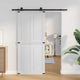 Vidaxl schuifdeur corona 90 x 210 cm massief grenenhout wit