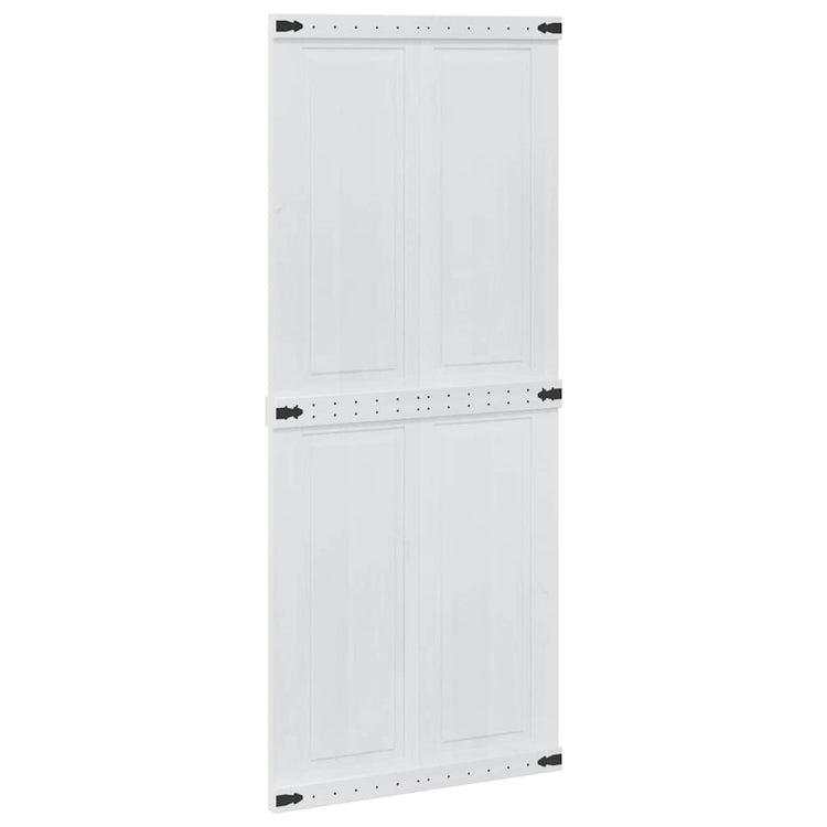Vidaxl schuifdeur corona 90 x 210 cm massief grenenhout wit