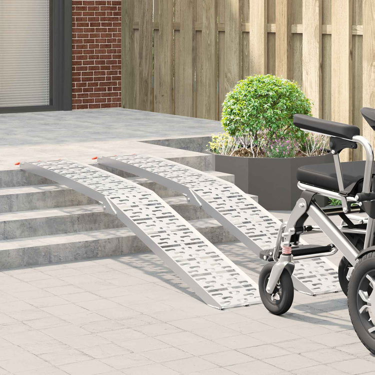 Vidaxl opvouwbare motoroprijplaat 340 kg per oprijplaat 2 stuks