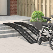 Vidaxl opvouwbare motoroprijplaat 340 kg per oprijplaat 2 st zwart - afbeelding 3