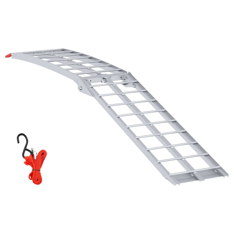 Vidaxl motorfietshelling zilver 340 kg per stuk aluminium