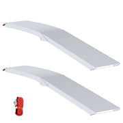 Vidaxl motorcycle ramp 680 kg 2 st zilver 680 kg aluminium - afbeelding 2