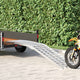 Vidaxl motorcycle ramp 680 kg zilver 680 kg aluminium
