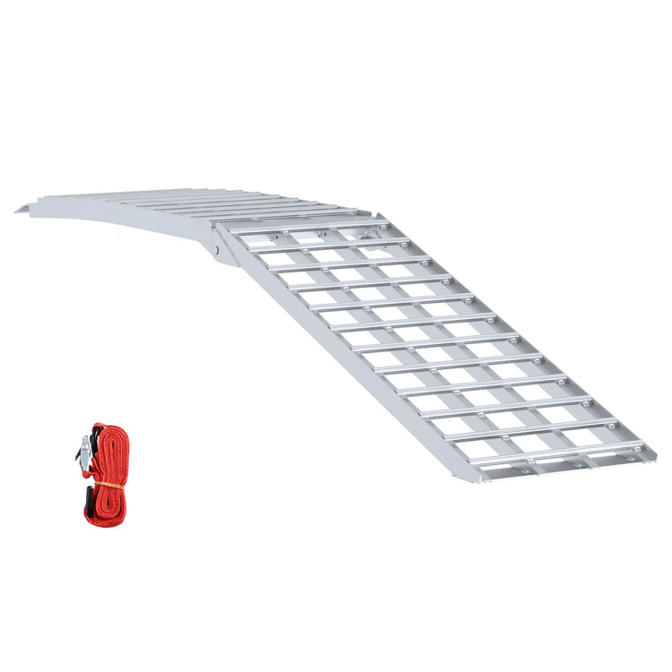 Vidaxl motorcycle ramp 680 kg zilver 680 kg aluminium