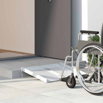 Vidaxl rolstoelhelling 270 kg zilver 270 kg aluminium