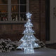 Vidaxl kerstboom met 100 led koudwit 120 cm acryl