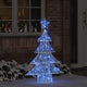 Vidaxl kerstboom met 100 led blauw 120 cm acryl