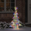 Vidaxl kerstboom met 100 led multikleur 120 cm acryl