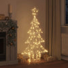 Vidaxl kerstboom met 160 led warmwit 150 cm acryl
