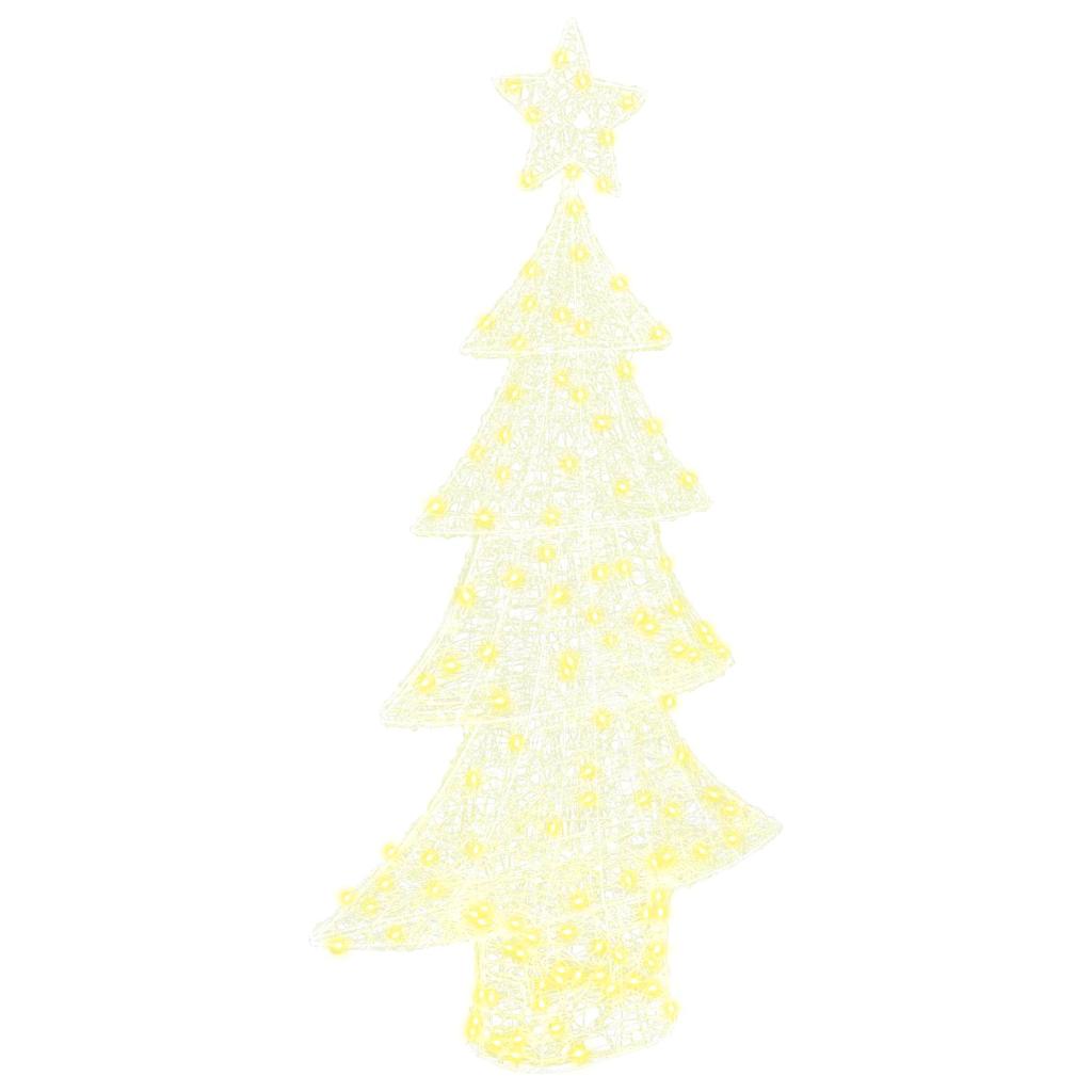 Vidaxl kerstboom met 160 led warmwit 150 cm acryl