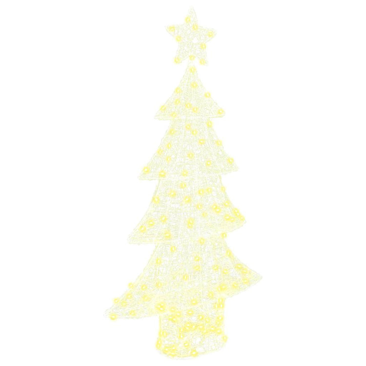 Vidaxl kerstboom met 160 led warmwit 150 cm acryl