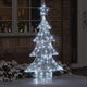Vidaxl kerstboom met 160 led koudwit 150 cm acryl