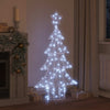Vidaxl kerstboom met 160 led koudwit 150 cm acryl