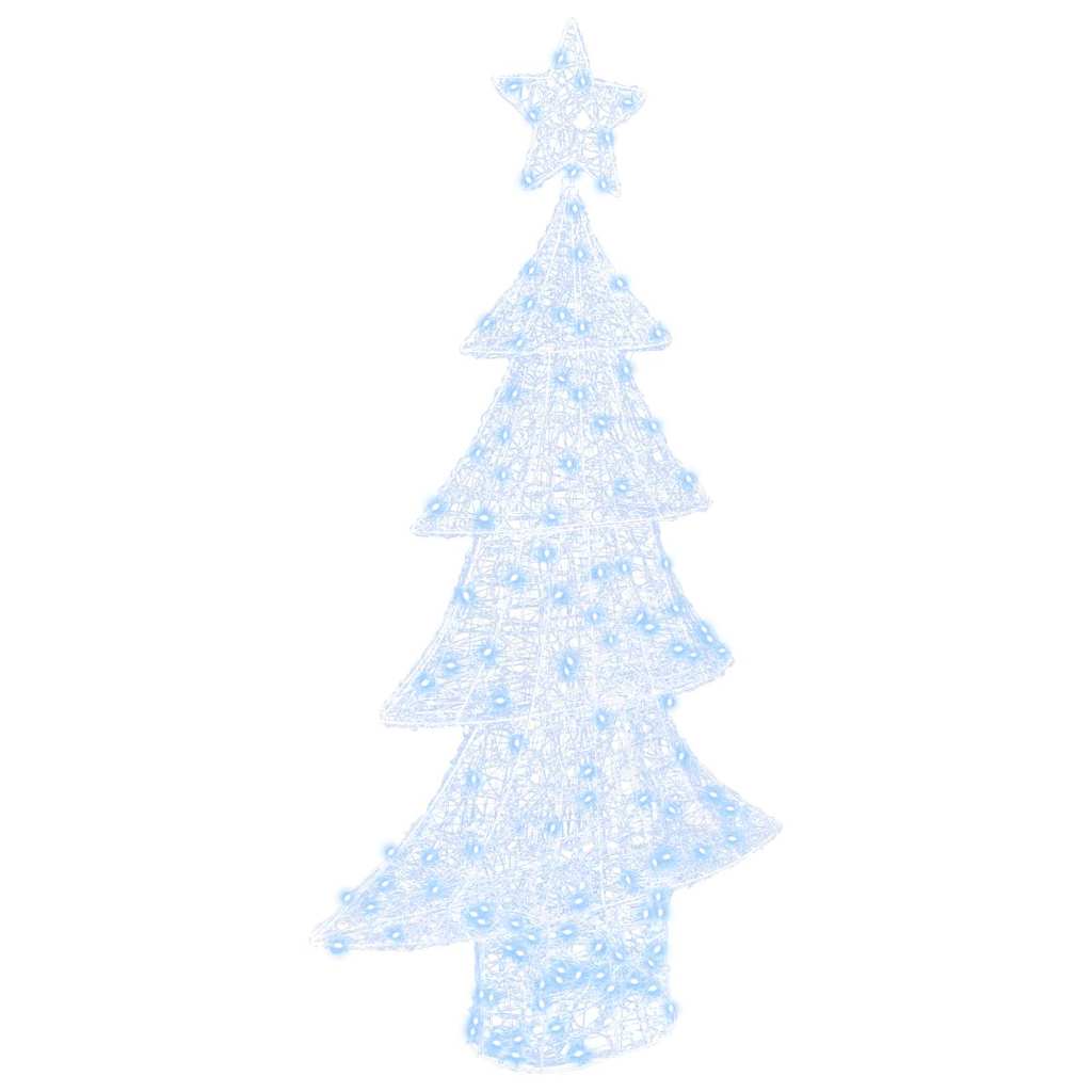 Vidaxl kerstboom met 160 led koudwit 150 cm acryl