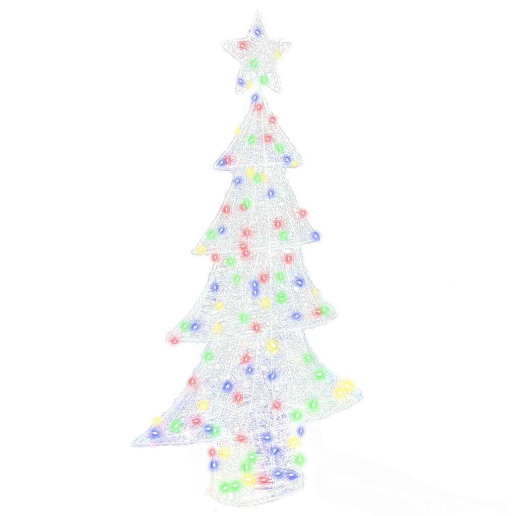 Vidaxl kerstboom met 160 led multikleur 150 cm acryl