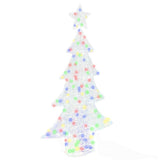 Vidaxl kerstboom meerkleurig 150 cm acryl 160 led's - afbeelding 2