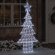 Vidaxl kerstboom met 240 led koudwit 180 cm acryl