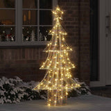 Vidaxl kerstboom 160 led's warmwit 150 cm pet - afbeelding 1