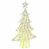 Vidaxl kerstboom 160 led's warmwit 150 cm pet - afbeelding 2