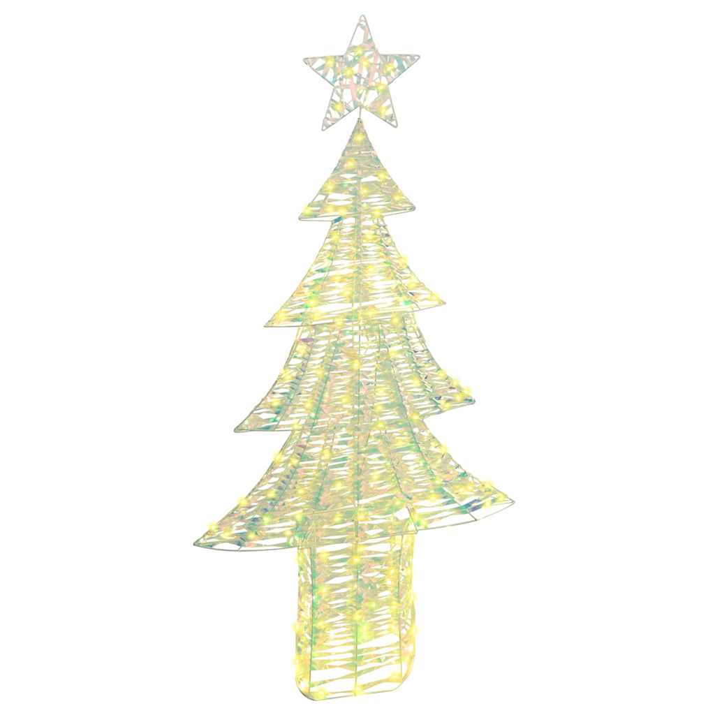 Vidaxl kerstboom met 240 led warmwit 181 cm pet