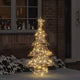 Vidaxl kerstboom 120 led's warmwit 120,5 cm pet