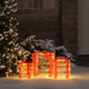Vidaxl decoratie voor geschenkdoos 3 st warmwit 20 x 20 x 21 cm acryl