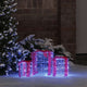 Vidaxl decoratie voor geschenkdoos 3 st blauw 20 x 20 x 21 cm acryl