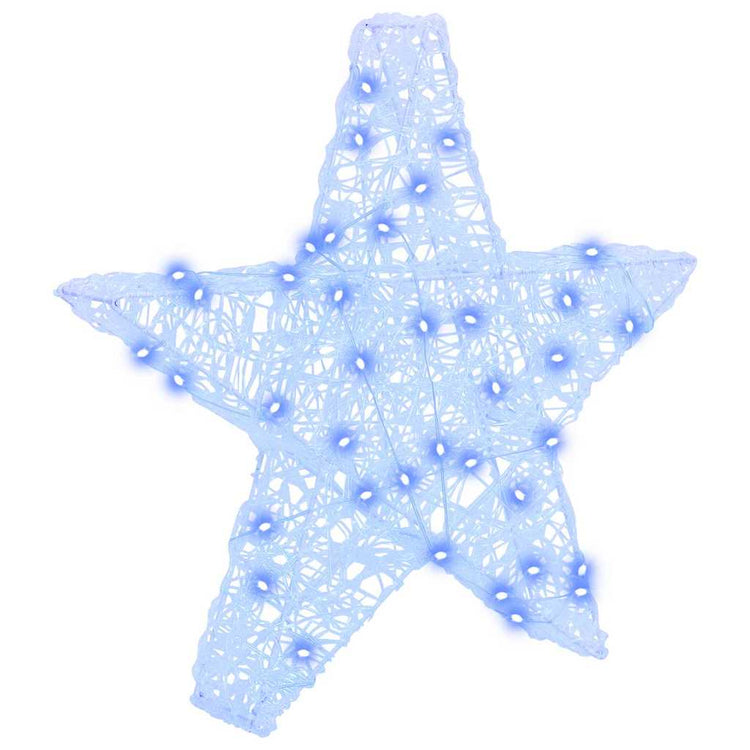 Vidaxl 3d ster 50 led's blauw 55 x 53,5 x 10 cm acryl